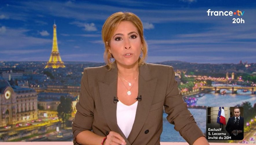 Léa Salamé : "Pardon pour la voix…" Elle présente le JT de 20h aphone face à Sébastien Lecornu