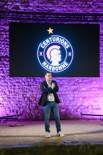 Le président des Centurions Bastien Anglade a pris la parole au cours de la soirée.