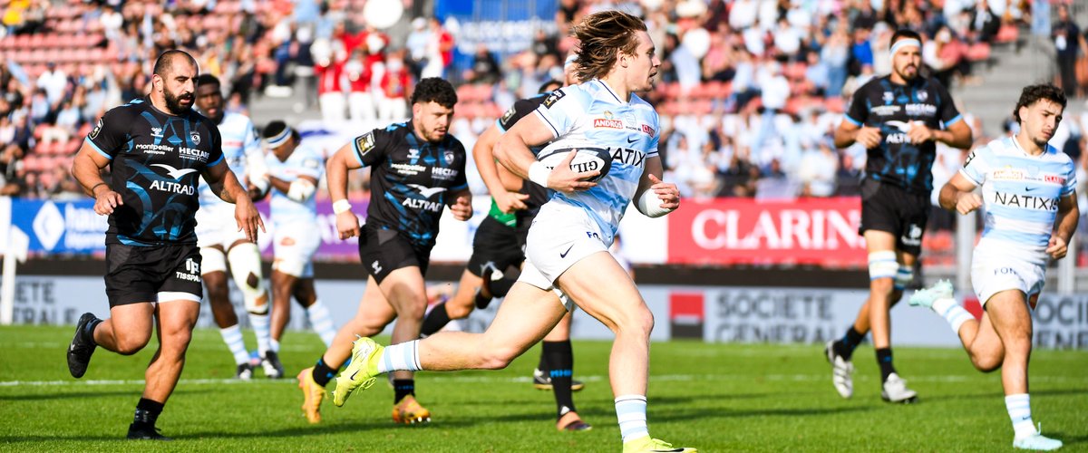 Top 14 - Le Racing reprend sa marche en avant face à Montpellier