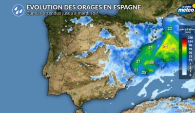 Pluies diluviennes et inondations en Espagne : vers une lente amélioration à partir de mardi