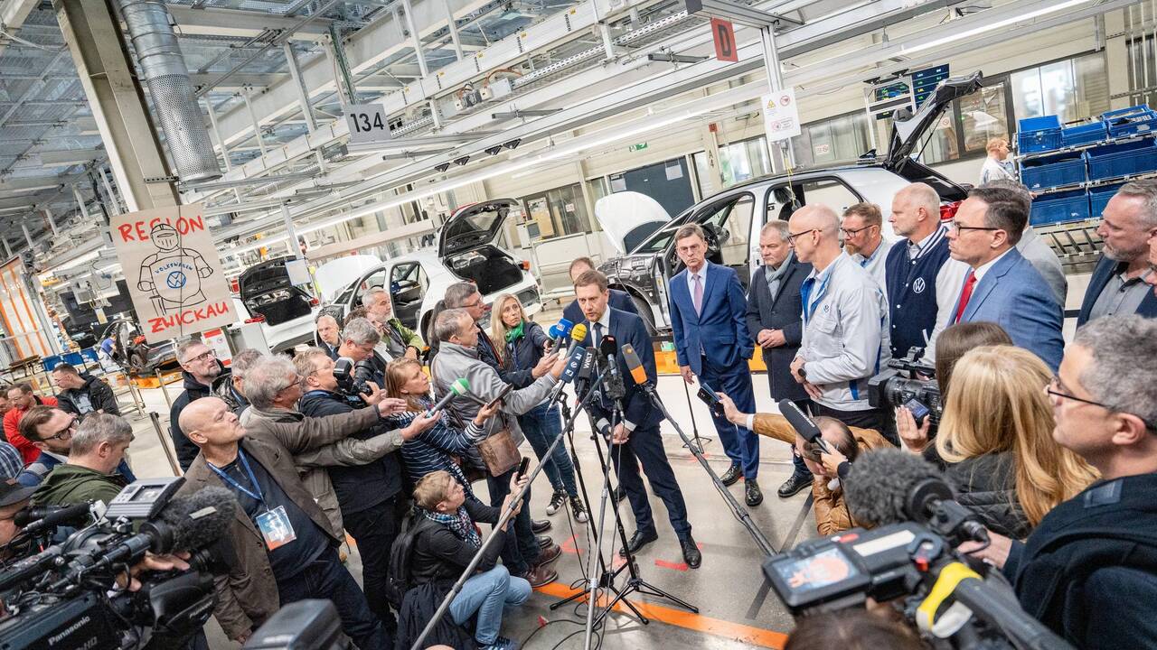 L’usine électrique Volkswagen de Zwickau, symbole des tourments du secteur automobile en Allemagne