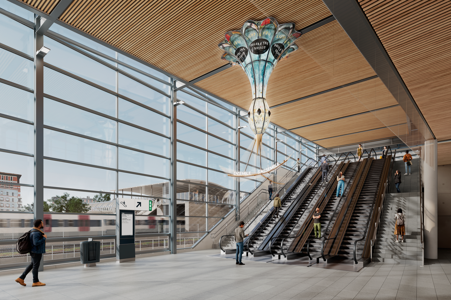 Les gares du Grand Paris Express se parent de projets artistiques