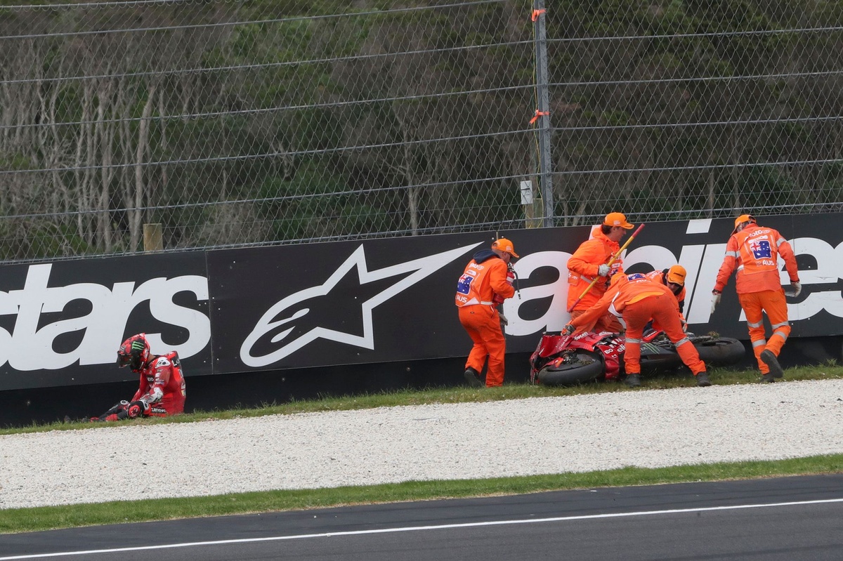 Pecco Bagnaia préfère sa chute à "finir encore dernier"