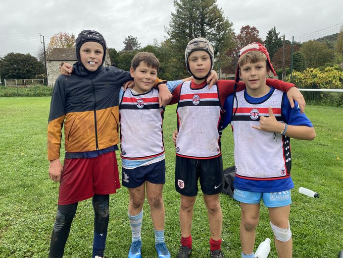 Victor, Antoine, Julien et Mathéo ont participé au stage les trois jours.