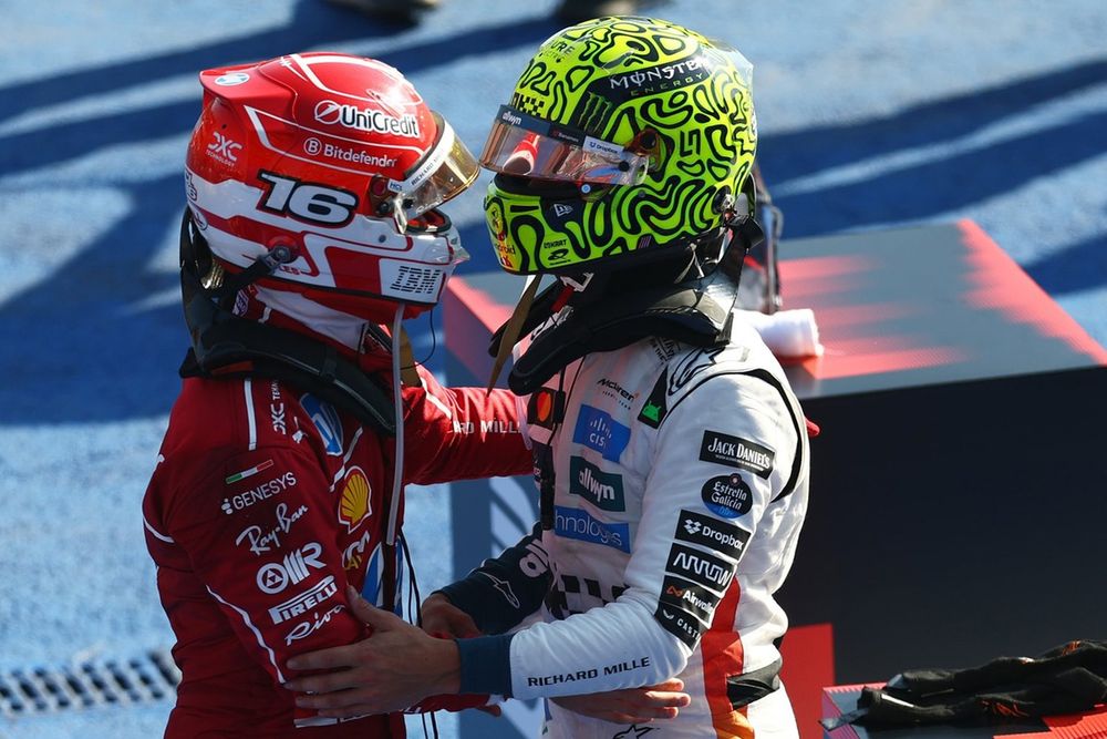 Charles Leclerc, Ferrari, Lando Norris, McLaren