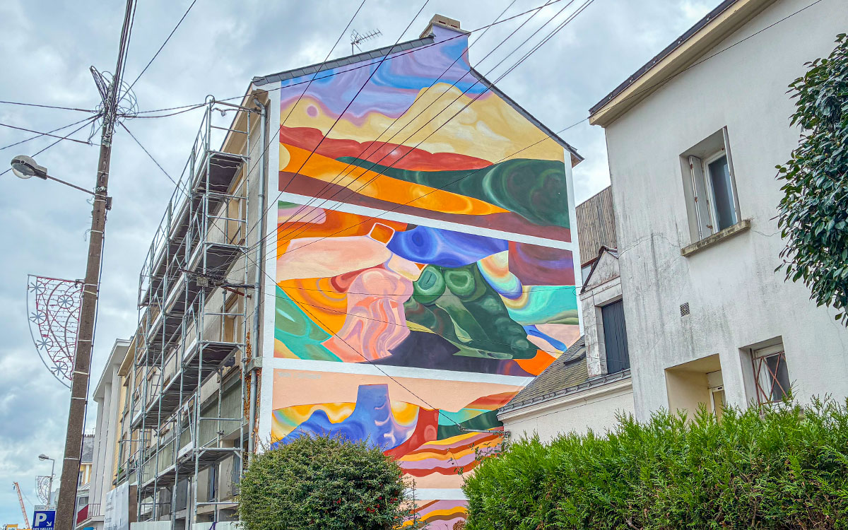 Saint-Nazaire : une fresque pour habiller la future Maison de l’Habitat