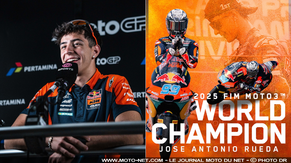José Antonio Rueda champion du monde Moto3 2025