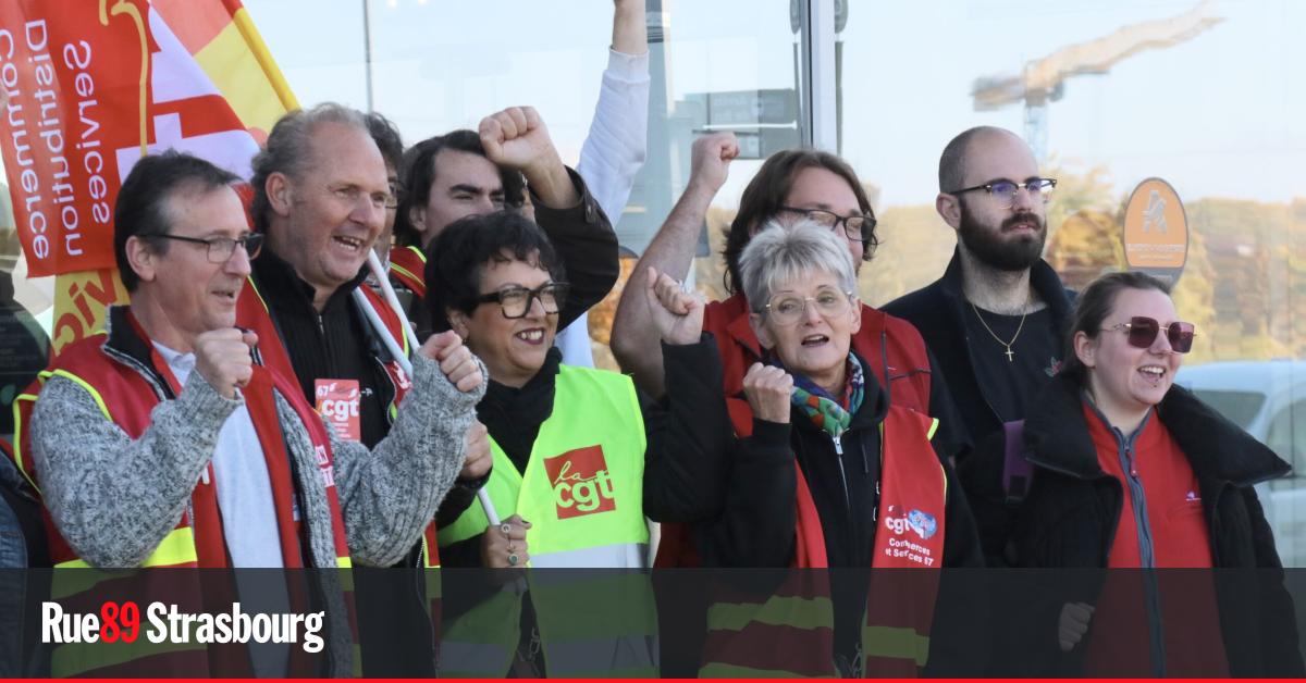Au Auchan d'Illkirch, deux heures de grève pour des années de pression