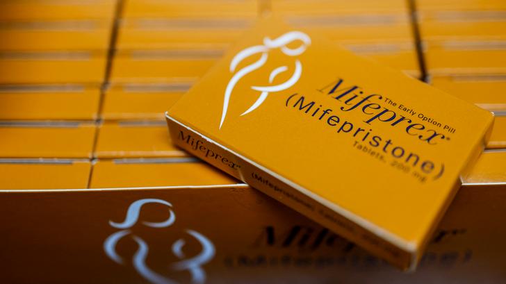 Des tablettes de mifépristone (Mifeprex), l’un des médicaments utilisés dans les avortements médicamenteux.