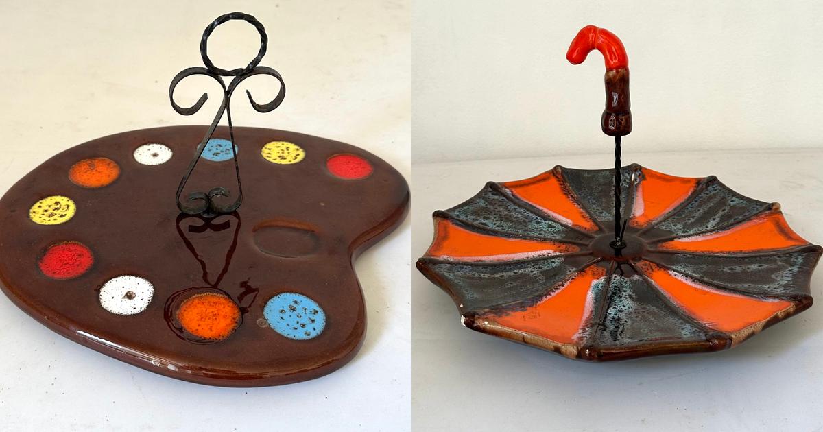Mi-kitsch, mi-vintage, une étonnante collection de plateaux à fromage aux enchères à Nantes