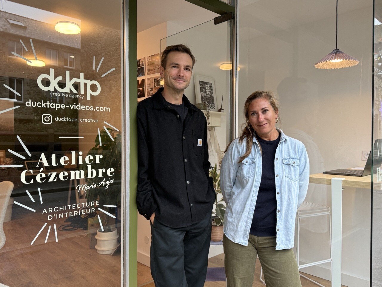 deux esprits créatifs ont ouvert un local commun à Paramé