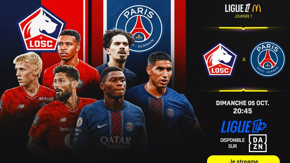 Diffusion Lille – PSG : à quelle heure et sur quelle chaîne voir le match en direct et en streaming ?