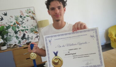 Près de Nantes, Raphaël est un apprenti graphiste en or
