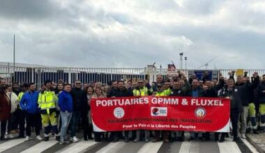 Une grève pour la paix sur les ports et docks français