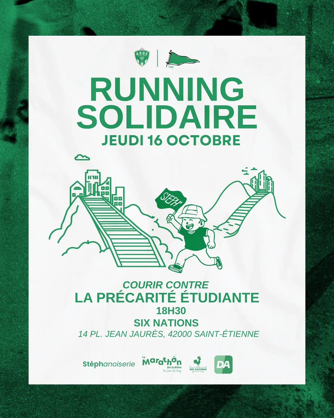 L'ASSE organise un run solidaire contre la précarité étudiante ce jeudi soir.