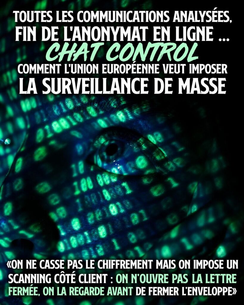 L'une des pires offensives liberticides de ces dernières décennies : Chat Control bientôt étudié par l'Union Européenne.