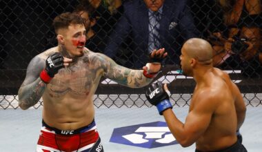 stupeur à Abu Dhabi, le combat entre le Français Gane et Aspinall arrêté au premier round