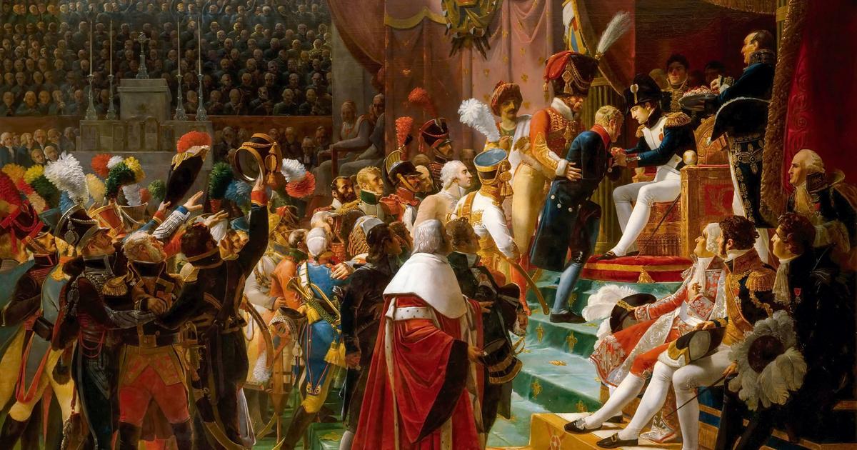 le peintre Jacques-Louis David reçoit de Napoléon Bonaparte la croix de la Légion d’honneur