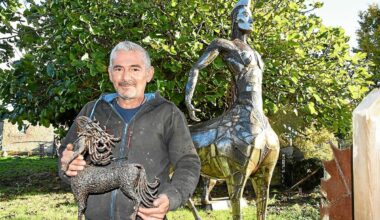 Son centaure tape à l’œil à Paimpol : dans l’antre d’Agostinho Da Cunha, soudeur-sculpteur [En images]