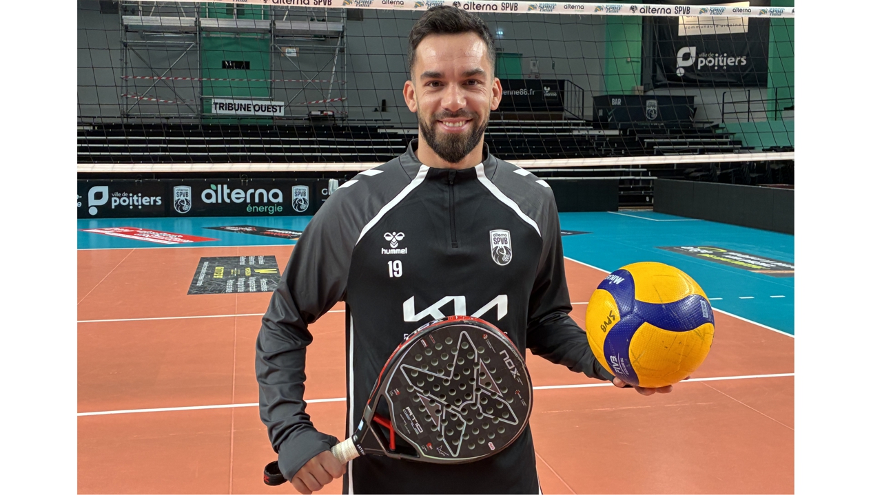 à l’Alterna Stade Poitevin, le libéro Franco Massimino passionné de padel et fan de motoball