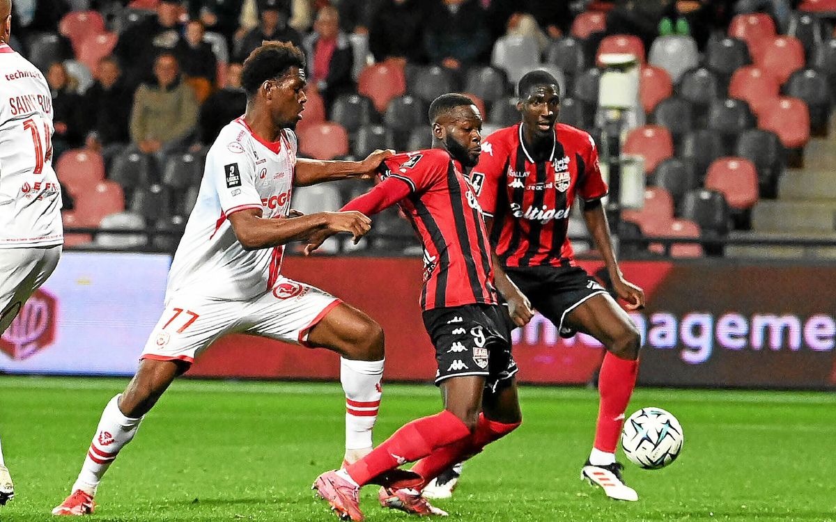 Guingamp - Nancy : le résumé du match nul frustrant des Guingampais, malgré leur supériorité numérique
