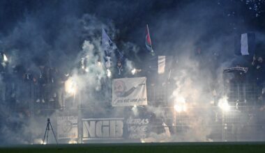 Les supporteurs des Girondins de Bordeaux ont fait le show devant une fanfare bruyante