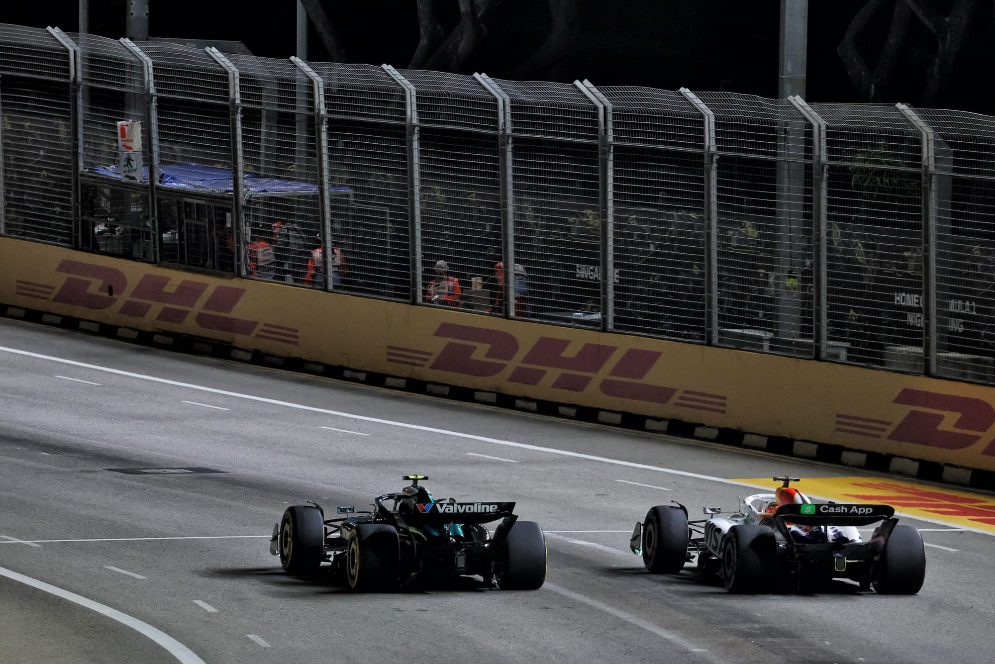 Deux pilotes disputant une bataille tactique à Singapour