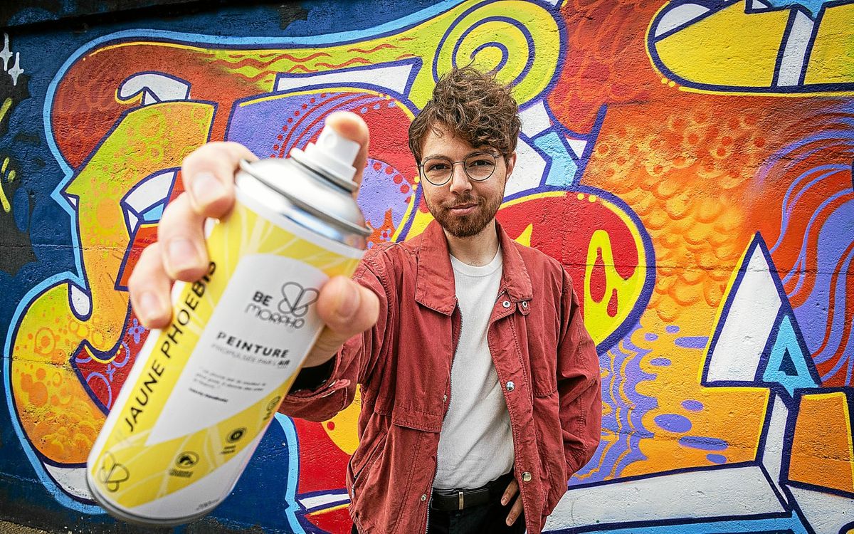 « C’est une première » : à 26 ans, ce Rennais crée une bombe de peinture sans gaz ni solvant