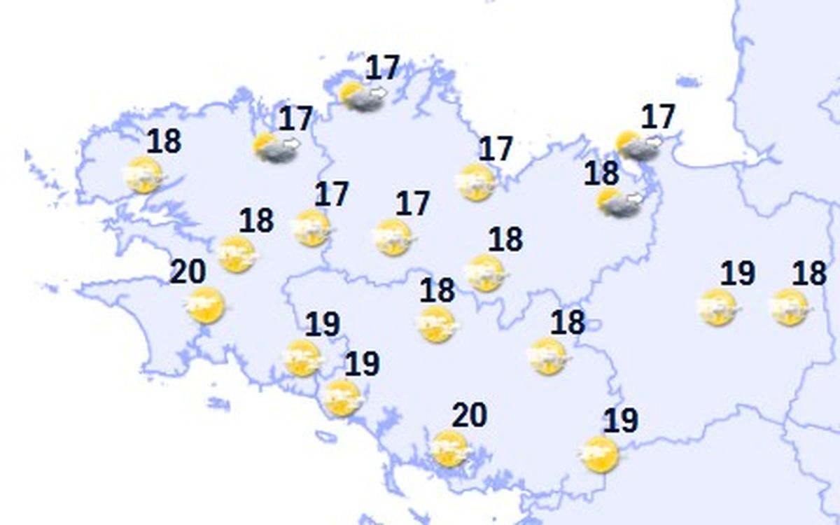 Météo en Bretagne : alternance de nuages et soleil ce mardi
