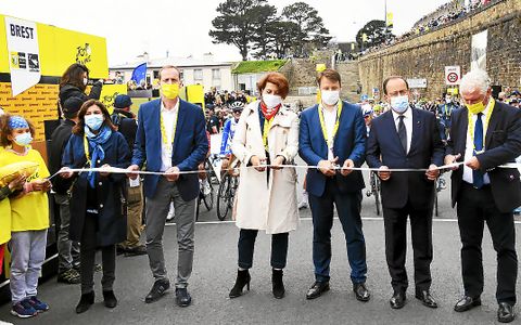 En 2021, le grand départ du Tour de France a été donné depuis Brest.