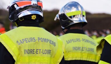 la route de Nantes coupée à la circulation