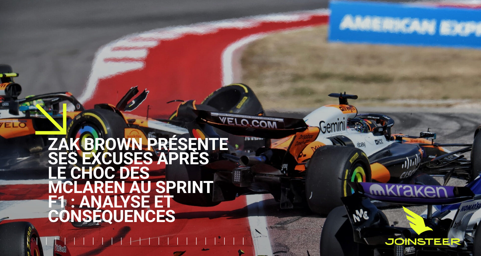 Zak Brown présente ses excuses après le choc des McLaren au Sprint F1 : analyse et conséquences