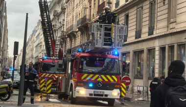 un incendie dans un immeuble proche de la préfecture, une personne âgée prise en charge par les pompiers