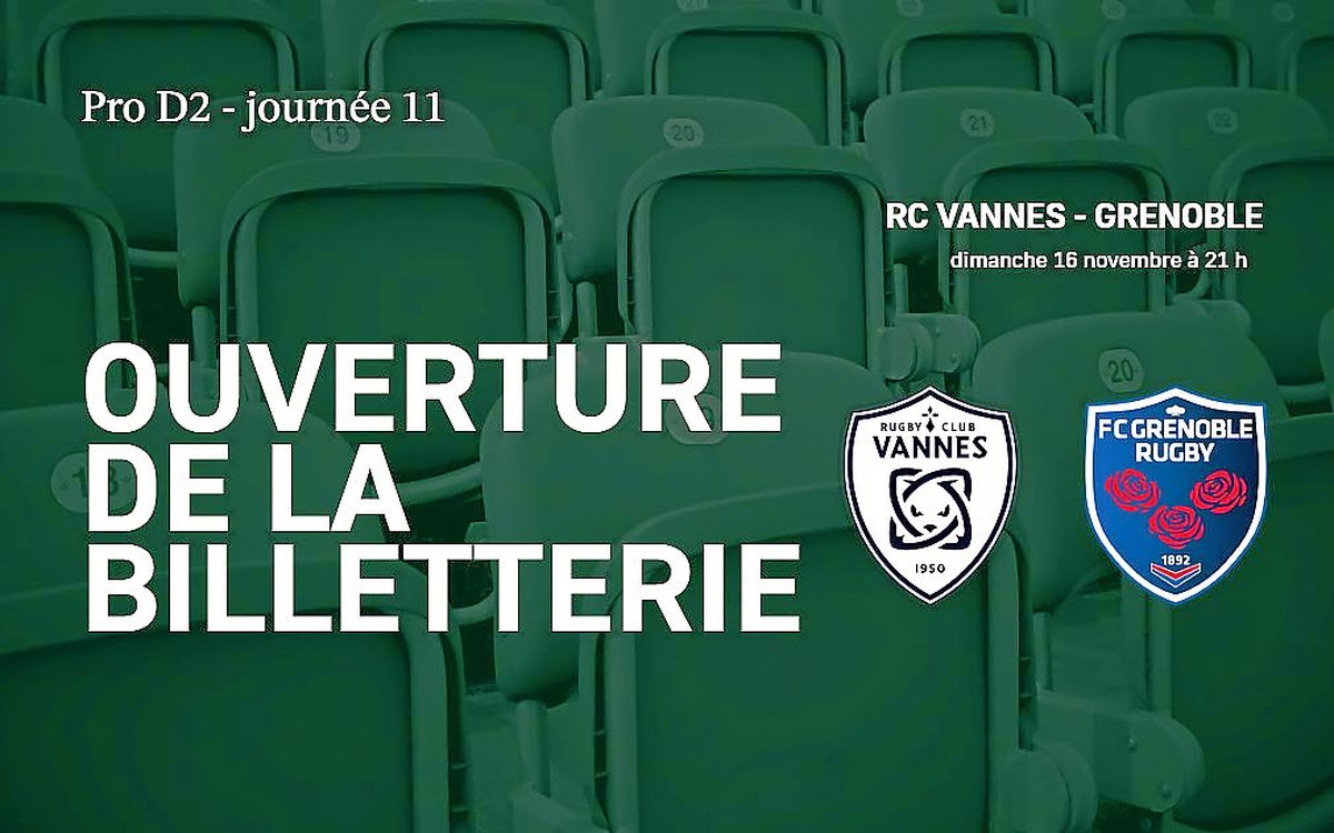 Ouverture de la billetterie, prix des places, bus pour les abonnés… Ce qu’il faut savoir sur le choc RC Vannes - Grenoble au Roazhon Park