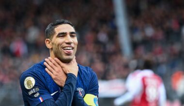 Achraf Akimi, auteur d'un doublé pour le PSG à Brest, le 25 octobre 2025