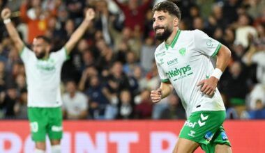 Saint-Étienne s’impose à Montpellier et se hisse dans le trio de tête