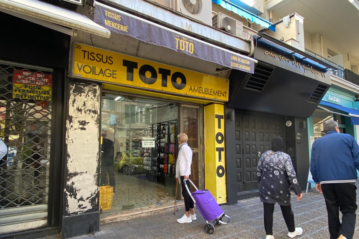 le magasin de tissus Toto a finalement rouvert rue de France à Nice