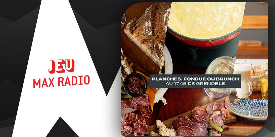 Gagnez votre fondue ou brunch ou planche au 17.45 à Grenoble
