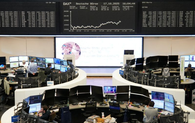 Le graphique de l'indice allemand des prix des actions DAX à la bourse de Francfort