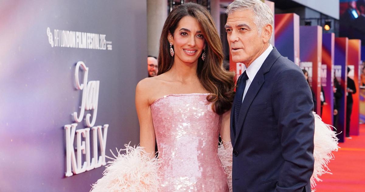 Amal Clooney, vêtue de plumes et de sequins, fait sensation au London Film Festival
