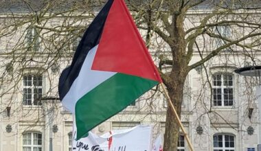 un rassemblement pour soutenir la Flottille pour Gaza