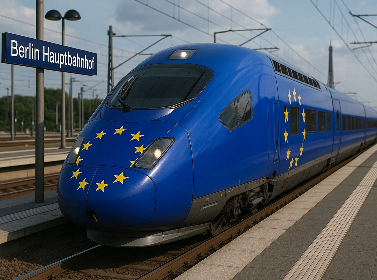 TGV Européen : relier toutes les villes de plus de 250 000 habitants  - Crédit photo : visuel généra par l