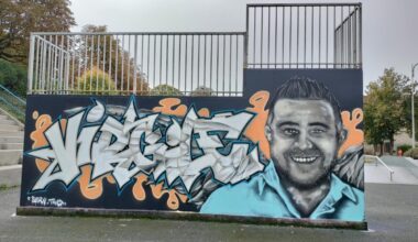 Une fresque en hommage à Virgile Mouillet à Chaumont