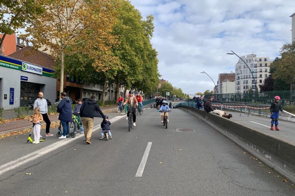 Les piétons, cyclistes, joggeurs, s'en sont donné à cœur joie.