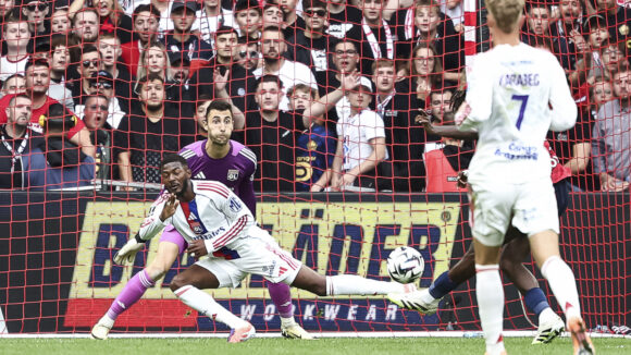 Dominik Greif lors de Lille - OL.