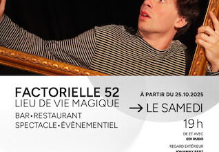 "Les improbables" : un spectacle exceptionnel, loufoque et poétique de et avec Edi Rudo à Factorielle 52 !