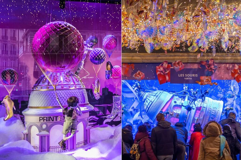 vitrines de Noël 2025 à Paris thèmes et dates
