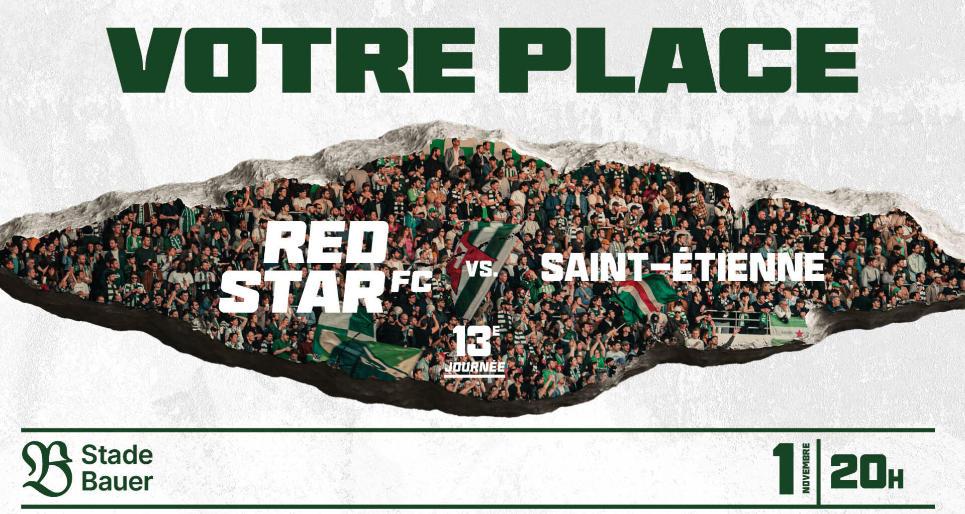 VOTRE PLACE POUR RED STAR FC / SAINT-ÉTIENNE