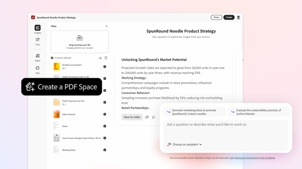 arobat studio adobe pdf space