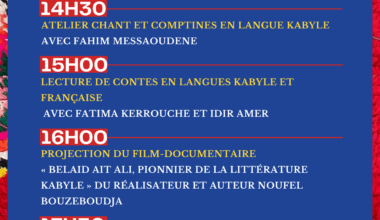 Forum du Livre Franco-Amazigh - Un programme riche et varié